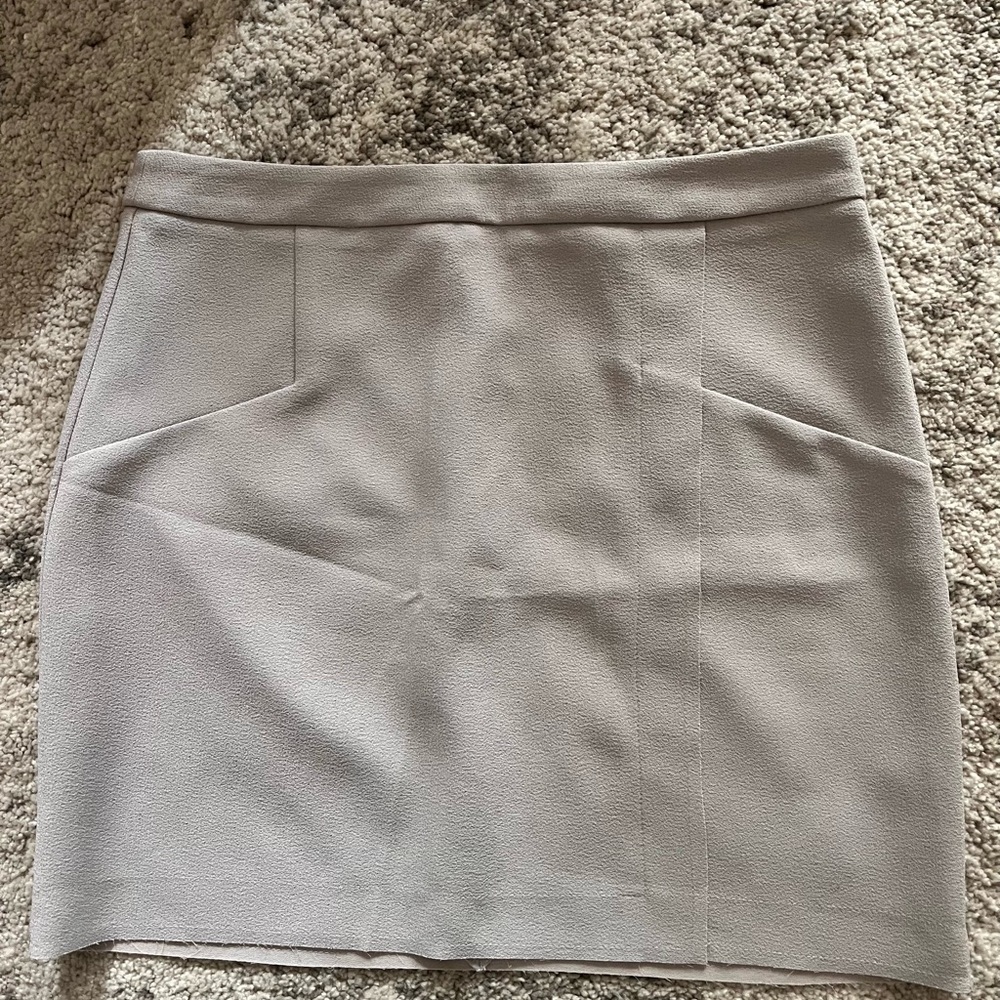Topshop Gray Pencil Mini Skirt for Work